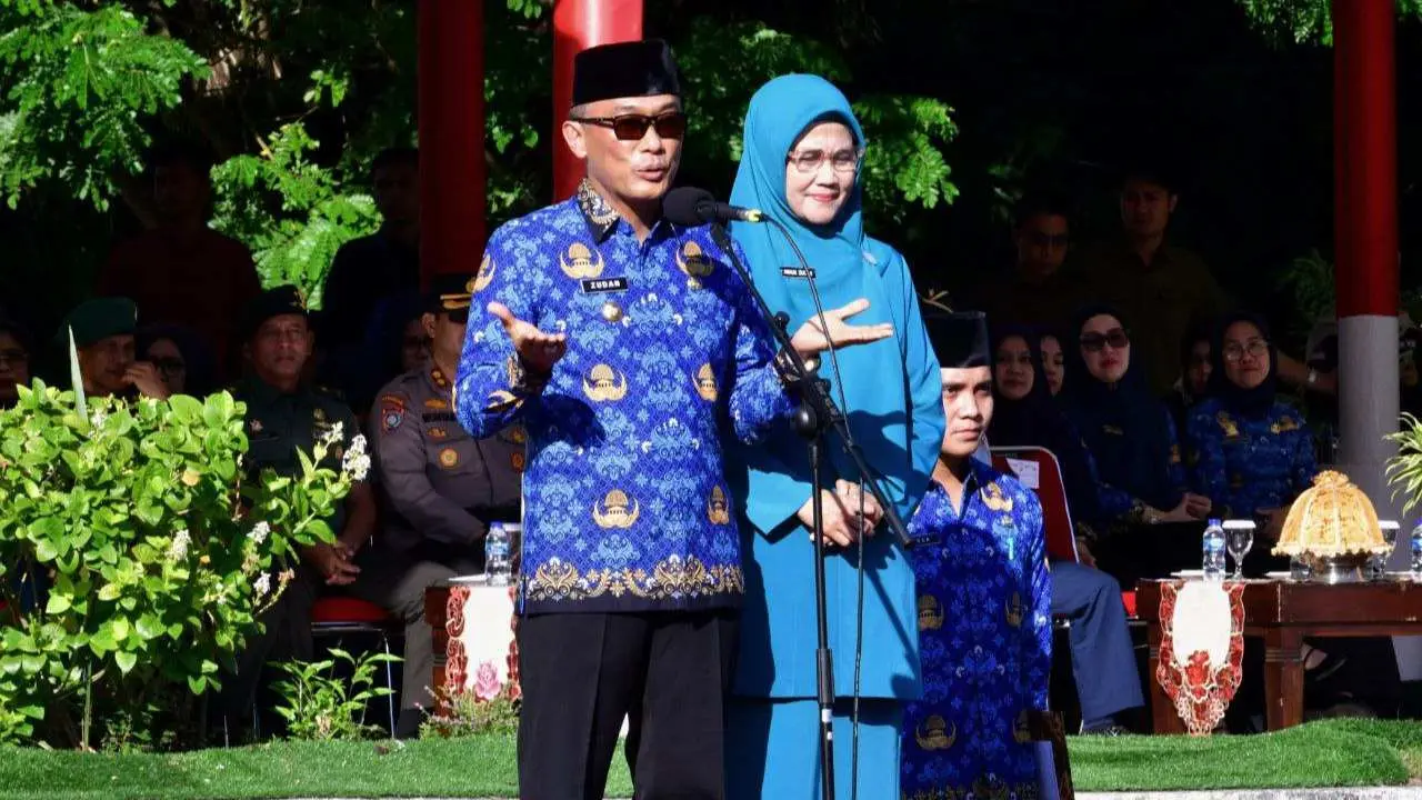 Upacara Pertama sebagai Pj Gubernur Sulsel, Prof Zudan Dorong Percepatan Transformasi Digital