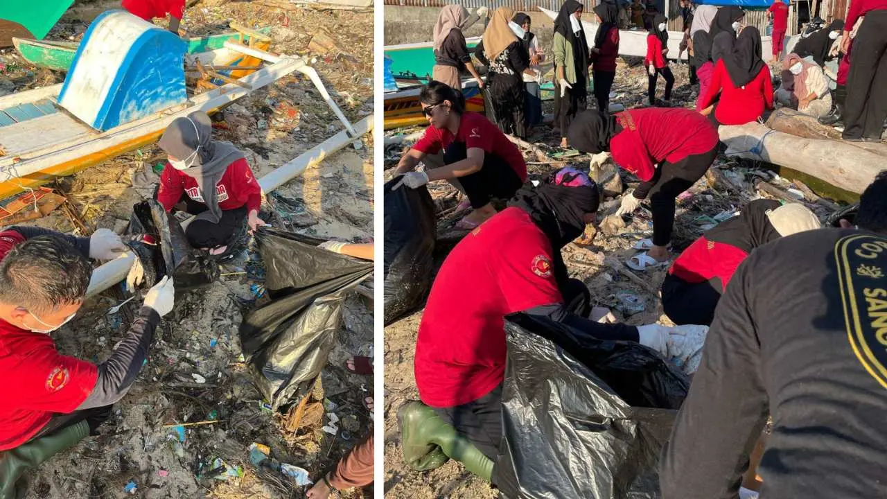 Dispora bersama Duta Pemuda Makassar "Appattasa" Pantai di Pulau Barrang Lompo
