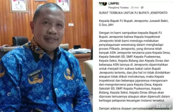 Viral Kepala Inspektorat Jeneponto Diduga Arahkan untuk Salah Satu Bakal Calon, Maskur: Sekarang Belum Tahapan Pilkada 7 Kepala Inspektorat Kabupaten Jeneponto, Maskur