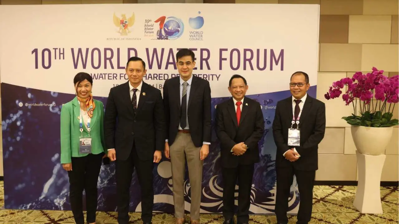 Danny Pomanto Diskusi Bersama Menteri Tito dan AHY Soal Kebijakan Pemda Terhadap Air di 10th WWF 2024
