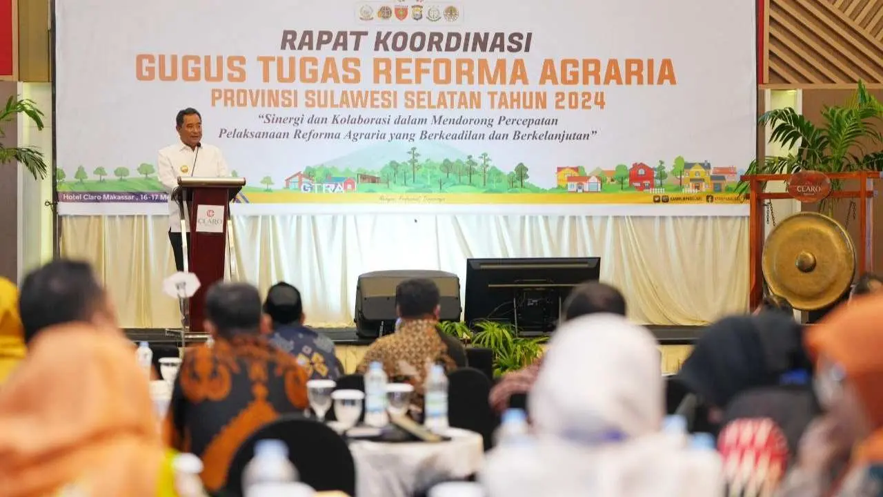 Pj Gubernur Bahtiar Harap GTRA di Sulsel Jadi Percontohan Nasional