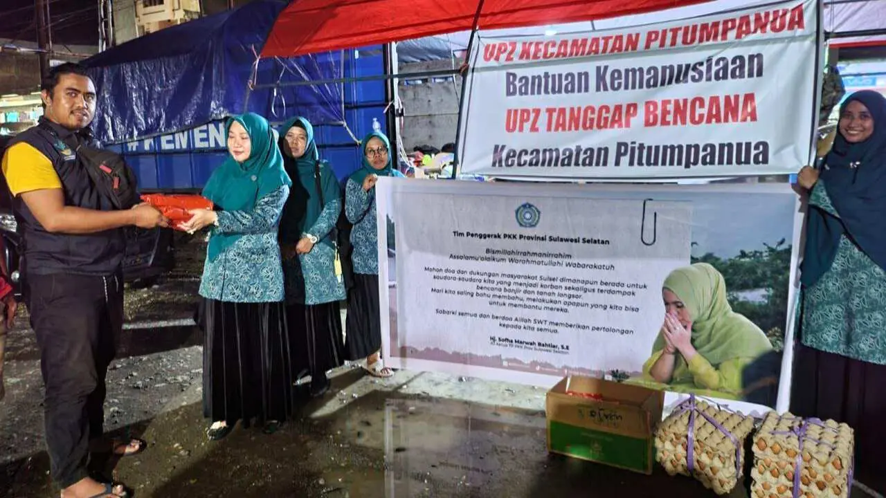 Bantuan TP PKK Sulsel Telah Tersalurkan ke Warga Terdampak Banjir dan Tanah Longsor
