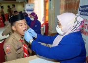 PDGI Bone dan Pepsodent Edukasi & Pemeriksaan Gigi Gratis di Ponpes Al Ikhlas Ujung Bone