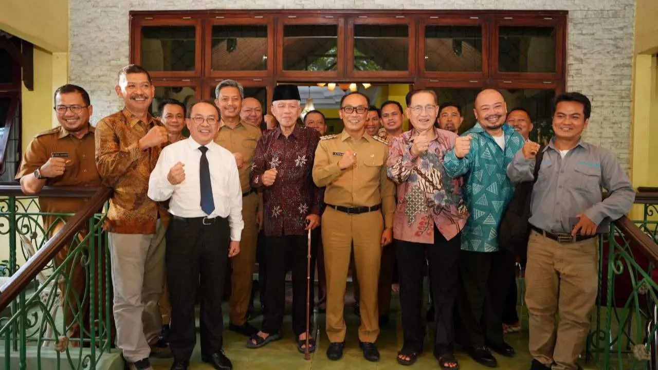 Prof Zudan Arif Silaturahmi ke Prof Basri Hasanuddin Diskusikan Pembangunan Sulsel