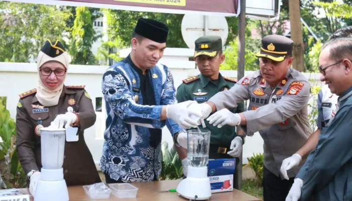 Ikut Musnahkan Barang Bukti Narkotika, Sekda Takalar Pencegahan Narkotika di Takalar harus ditingkatkan