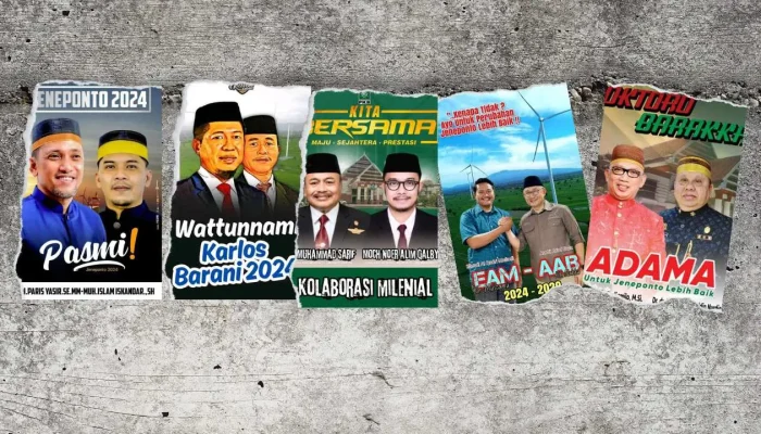 Beredar Foto 5 Pasangan Bacabup-Bacawabup Jeneponto di Medsos, Siapakah yang Akan Lolos?