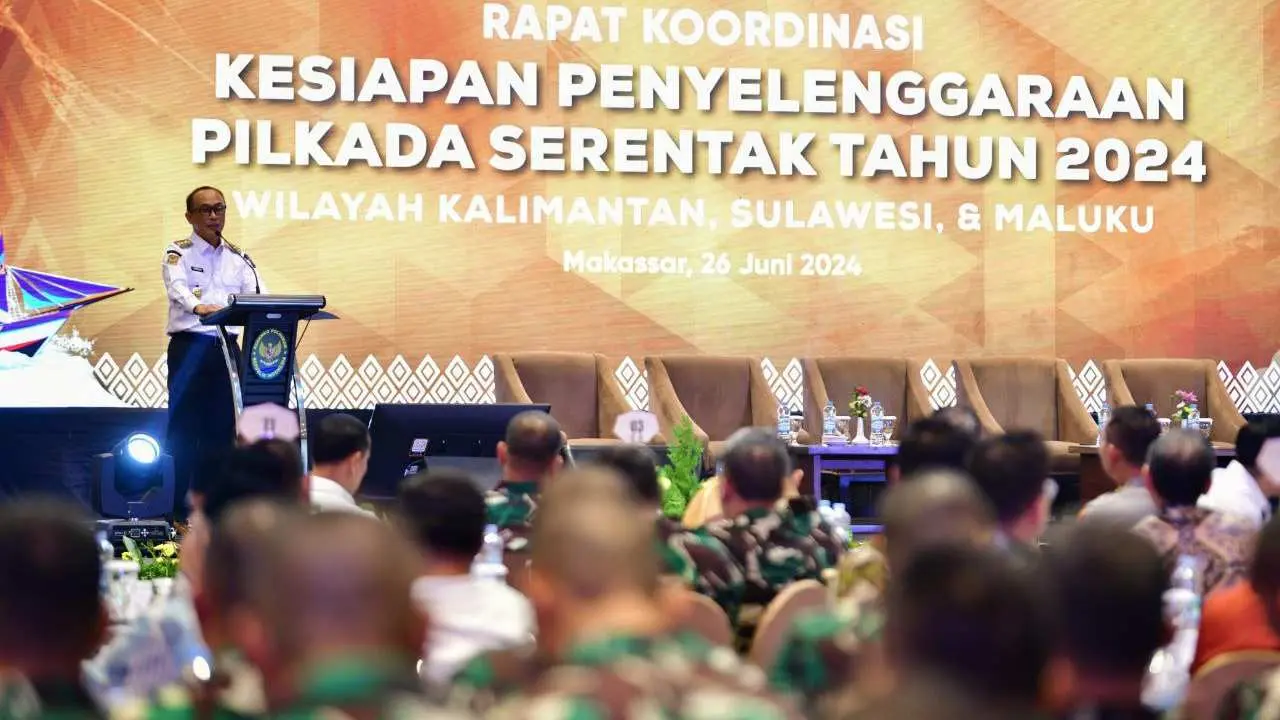 Wujudkan Pilkada Serentak yang Sukses-Damai, Sulsel Tuan Rumah Rakor Wilayah Kalimantan, Sulawesi & Maluku