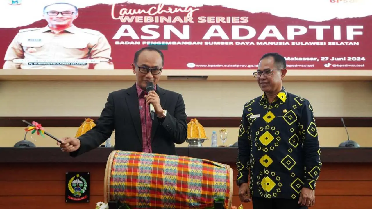 Launching Webinar Series ASN Adaptif BPSDM, Pj Gubernur Prof Zudan Harap ASN Terbuka Menerima Perubahan