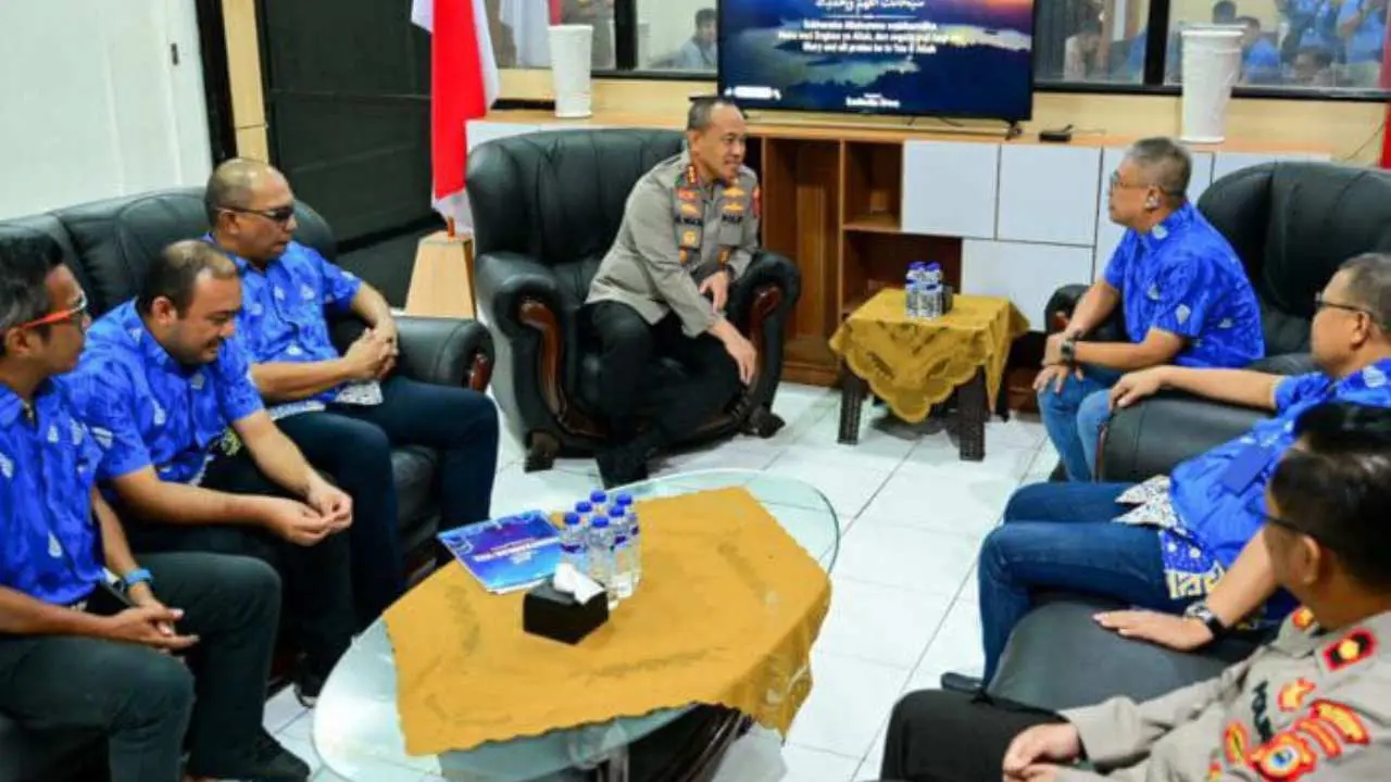Persiapan Porpamnas VIII, Beni Iskandar Bersama Jajaran Panitia Bertandang ke Polrestabes Makassar
