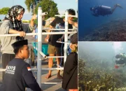 Aksi Rehabilitasi Terumbu Karang di Pulau Bontosua Pangkep Gunakan Metode VAR