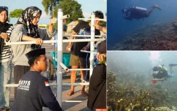 Aksi Rehabilitasi Terumbu Karang di Pulau Bontosua Pangkep Gunakan Metode VAR
