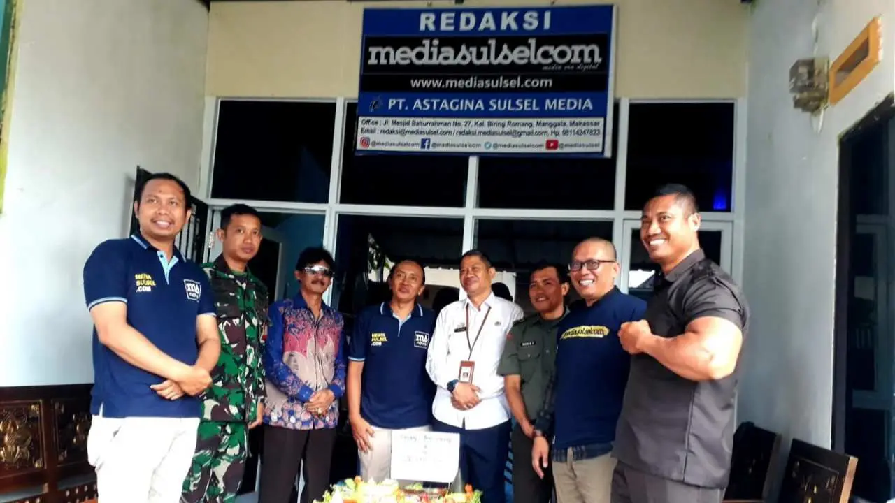 Kabag Humas Kominfo Pemprov Sulsel Hadiri Syukuran HUT Ke-8 Mediasulsel.com secara Sederhana