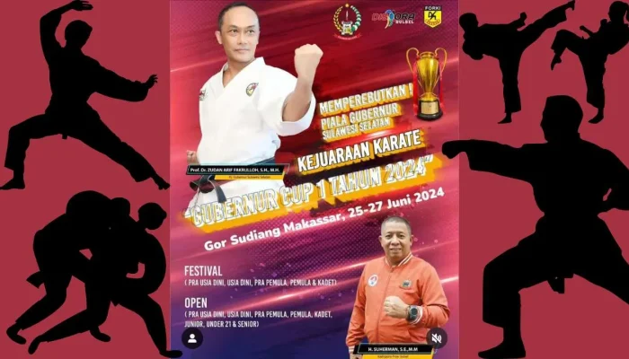 Dispora Sulsel Gelar Kejuaraan Karate Gubernur Cup I Tahun 2024