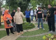 Matangkan Persiapan, Indira Yusuf Ismail Tinjau Lokasi Lomba Kelurahan Terpadu di Manggala Binaan Kesbangpol
