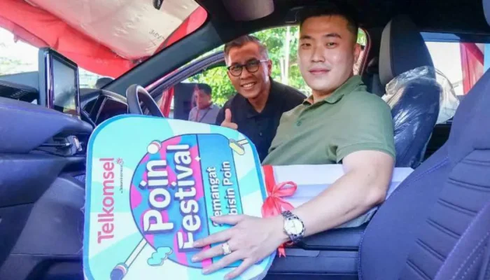 Pelanggan Setia Telkomsel dari Makassar, Berhasil Boyong Mobil Toyota Yaris Cross dari Program Undian Poin Festival 2023