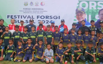 Kadispora Buka Festival Sepak Bola FORSGI Sulsel Usia 10 dan 12 Tahun
