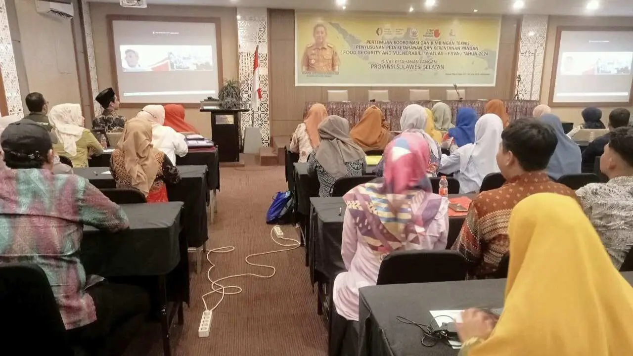 Pj Sekda Sulsel Buka Bimtek Fasilitasi Penyusunan Peta Ketahanan & Kerentanan Pangan