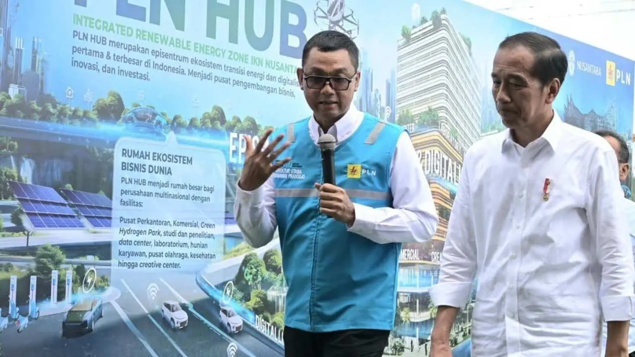 Presiden Jokowi Tandai Pembangunan PLN Hub, Pusat Ekosistem Transisi Energi dan Layanan Digital di Jantung IKN