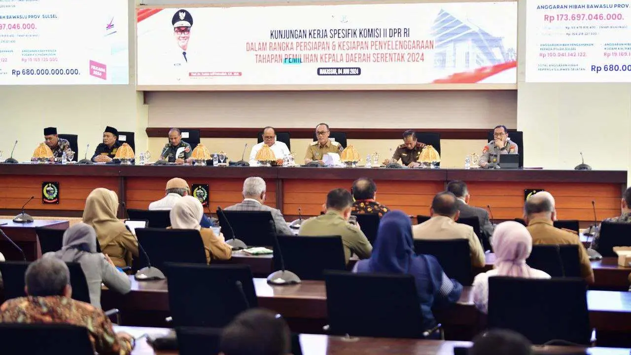 Komisi II DPR RI Kunker Spesifik Kesiapan Pilkada Sulsel 2024
