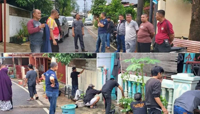 Kaban Kesbangpol Kerja Bakti di lokasi Binaan di Kecamatan Manggala, Makassar