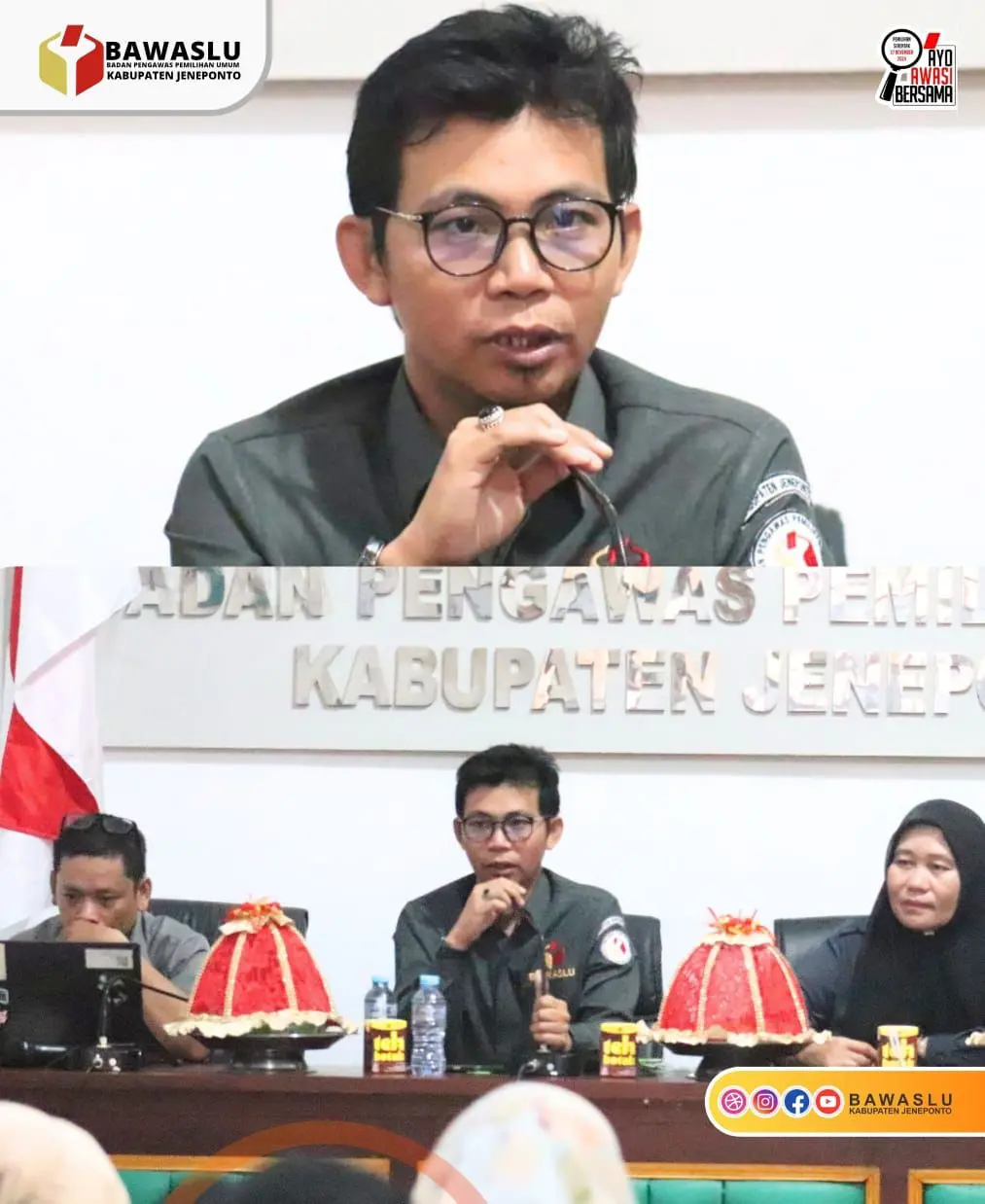 Pekan Terakhir Coklit, Bawaslu Jeneponto Rapat Evaluasi Pengawasan Hasil Coklit