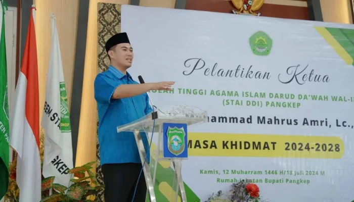 Bupati MYL Saksikan Langsung Pelantikan Ketua STAI DDI Pangkep Masa Khidmat 2024 – 2028