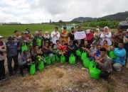 Pj Gubernur Prof Zudan bersama Kadis TPH-Bun Serahkan Bantuan Bibit Tanaman Hortikultura untuk Petani Gowa