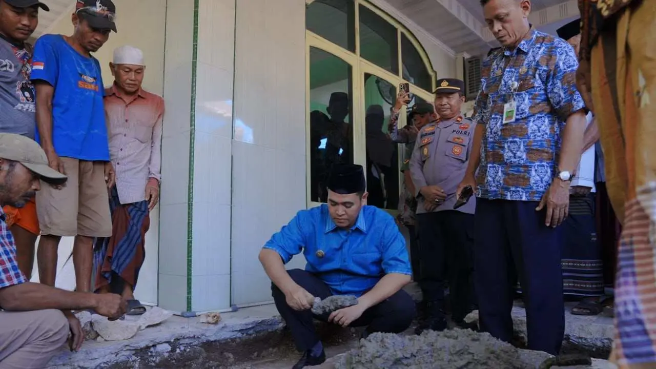 Peletakan Batu Pertama Masjid Nurul Mubarak Desa Boddie, MYL Ungkap Pemkab Pangkep Siapkan Anggaran Rp3,5 M Bantuan Masjid