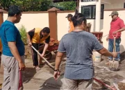 Persiapan Peresmian Sekretariat, FKPM Manggala Gelar Kerjabakti Bersama Camat