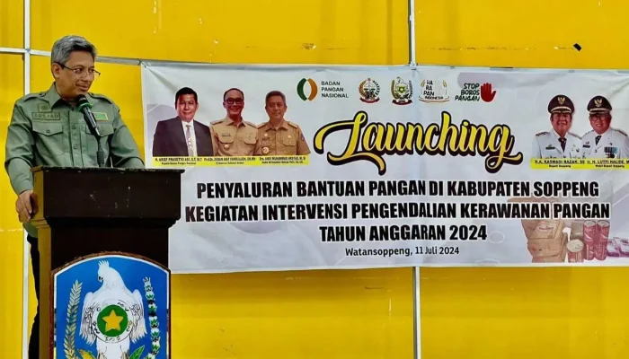 Kadis Ketapang Sulsel & Bupati Soppeng Launching Penyaluran Pangan Non-Beras Bagi Masyarakat Miskin