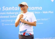 HUT 56 Sinergi Lestari, Purnabakti PT Vale Antusias Jalan Santai dan Bersihkan Lingkungan di Losari