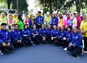 Pj Gubernur Sulsel dan Kadispora Lepas Atlet Senam Kreasi Bertanding di Kejuaraan Ibu Negara