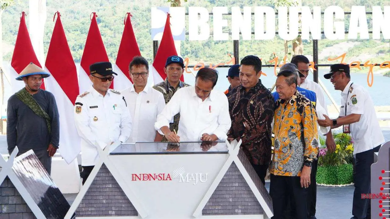 Presiden Jokowi Resmikan Bendungan Pamukkulu di Kabupaten Takalar