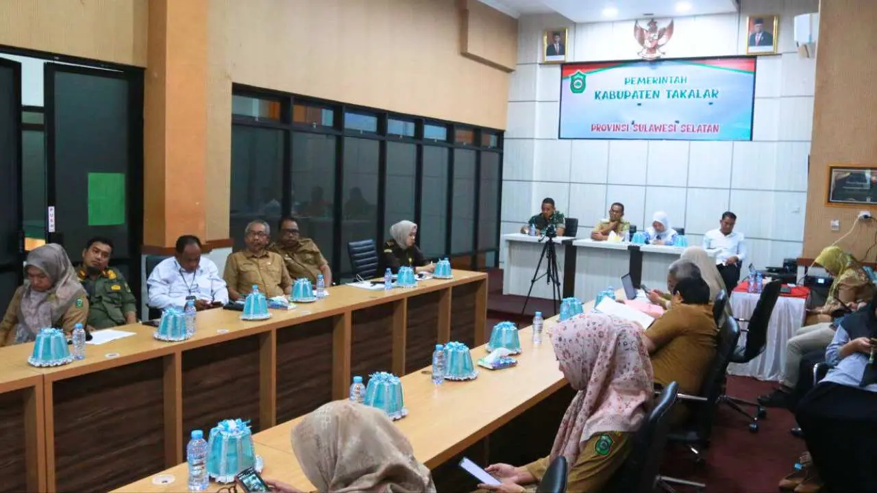 Pj Bupati Setiawan Rakor Pengendalian Inflasi Bersama Unsur Forkopimda Takalar