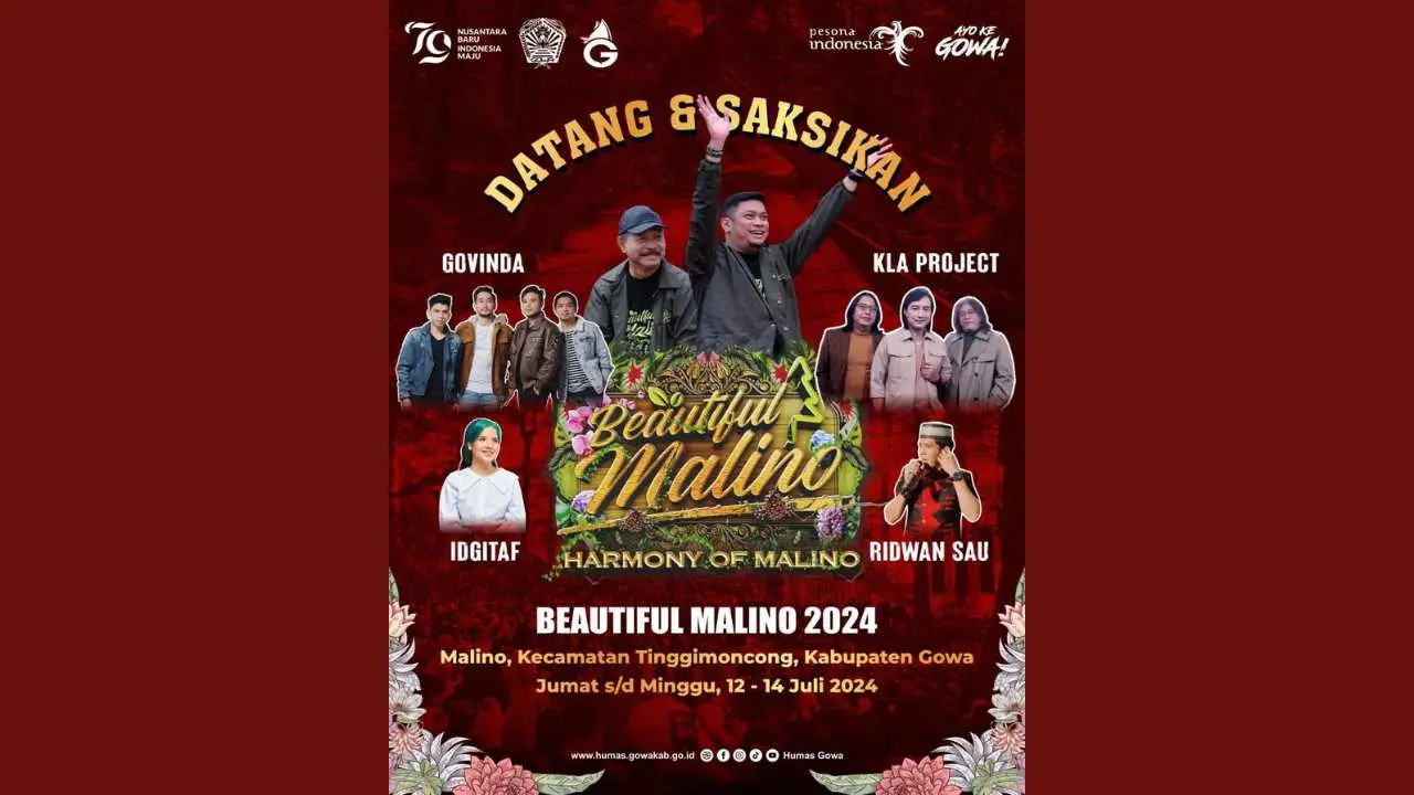 Dari Kla Project Hingga Ridwan Sau Siap Menghibur di Beautiful Malino 2024