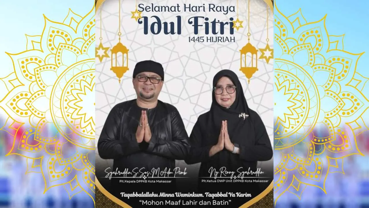 Plt Kadis PPKB Kota Makassar Ucapkan Selamat Hari Raya Idulfitri 1445 H