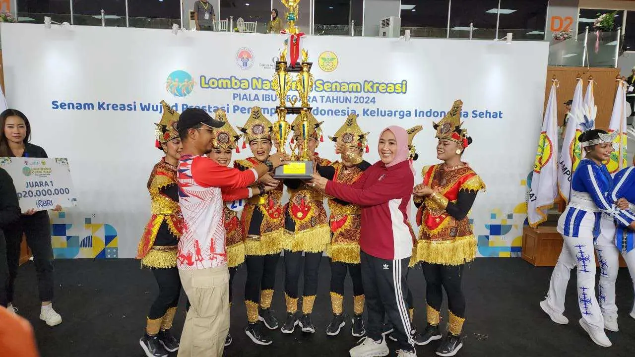 Hebat, Provinsi Susel Meraih Juara 1 Lomba Nasional Senam Kreasi Piala Ibu Negara 2024