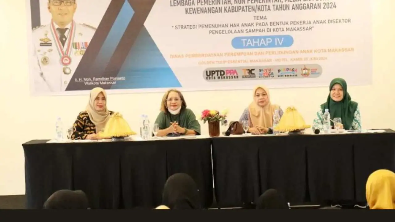 DP3A Makassar Bahas Pekerja Anak Sektor Pengelolaan Sampah