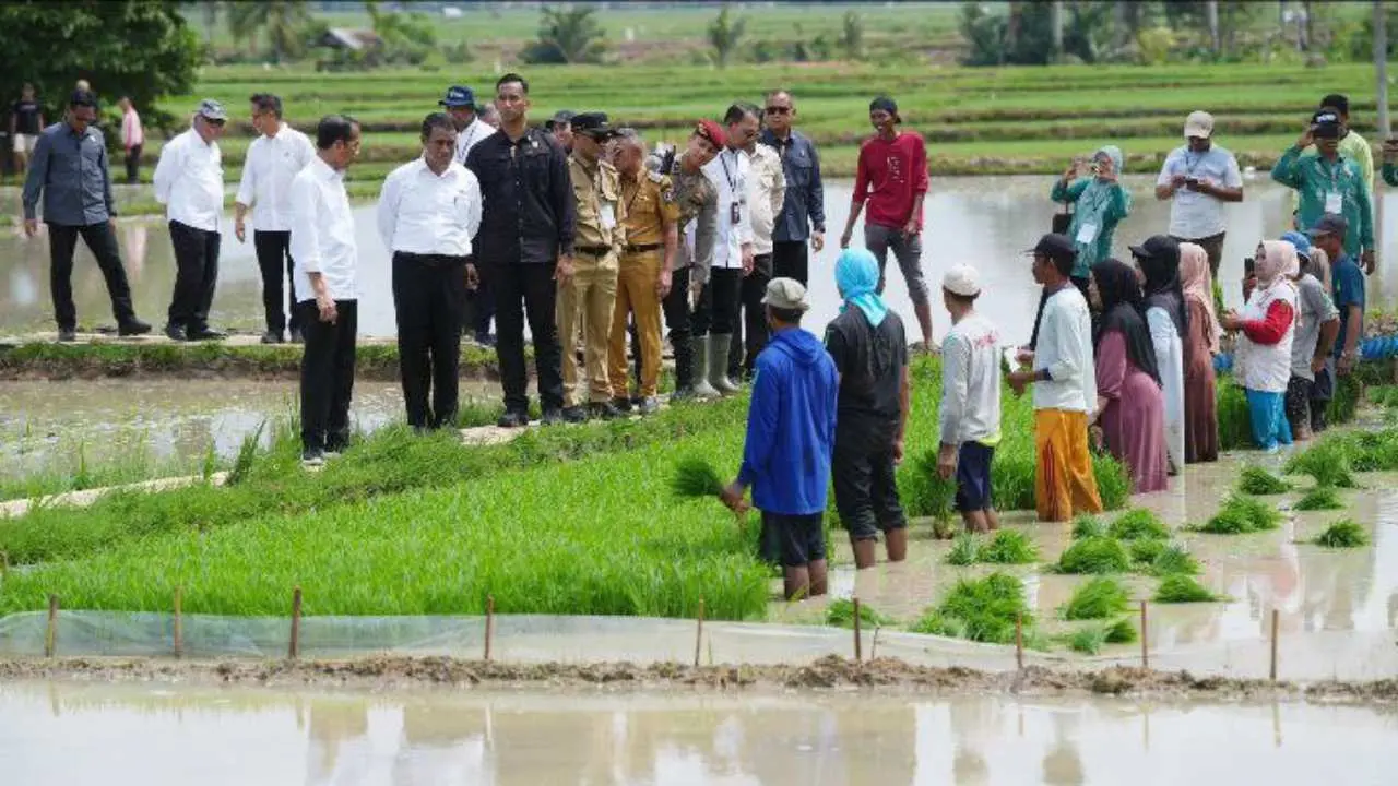 Penjabat Gubernur Prof Zudan Dampingi Presiden Jokowi dan Mentan Amran Kunker di Kabupaten Bone