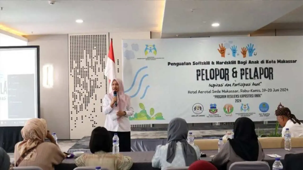 Kepala DP3A Makassar di daulat menjadi Narasumber Penguatan Softskill dan Hardskill Bagi Anak di Kota Makassar