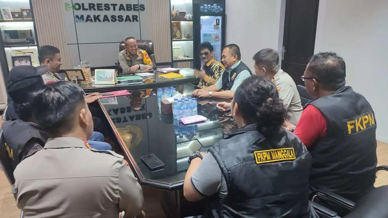 Kapolrestabes Makassar Terima Pengurus FKPM Manggala