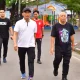 Pj Gubernur & Kadispora Manfaatkan hari Minggu dengan Olahraga di Kawasan CFD Sudirman