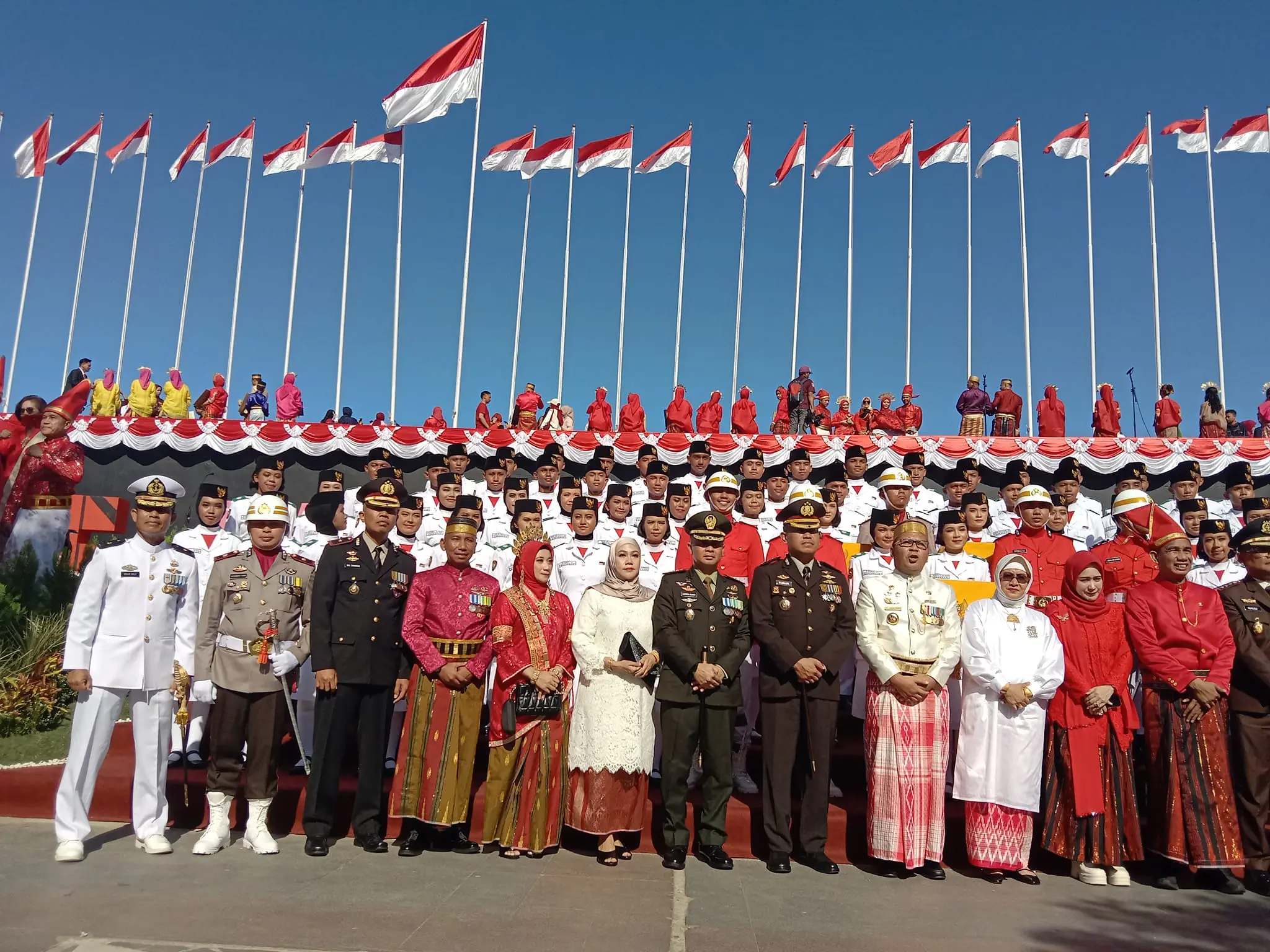 LDII Makassar Apresiasi Khidmatnya Upacara Peringatan Kemerdekaan ke-79 RI di Pantai Losari
