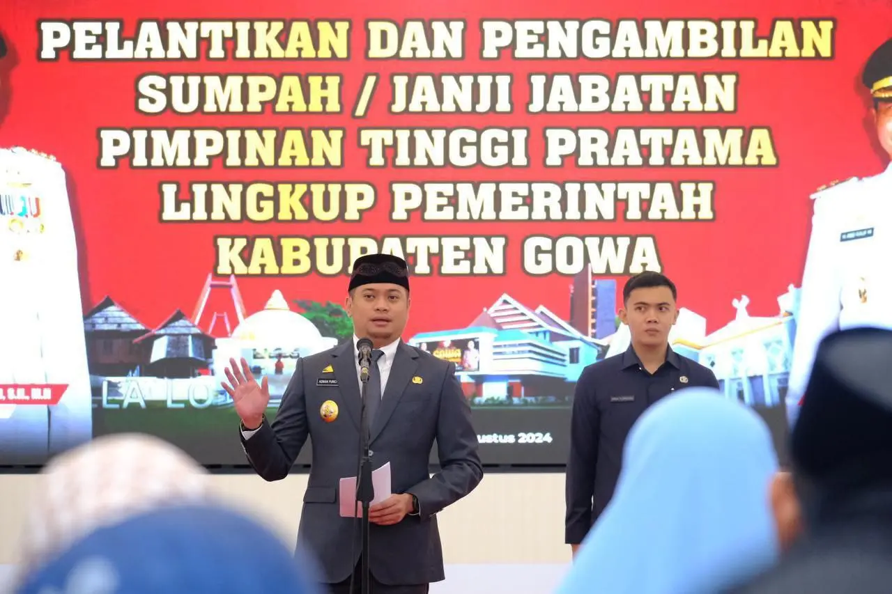 Bupati Adnan Lantik 6 Pejabat Tinggi Pratama Gowa, Andy Azis Jabat Sekda Gowa Definitif 2 Bupati Adnan Lantik 6 Pejabat Tinggi Pratama Gowa, Andy Azis Jabat Sekda Gowa Definitif