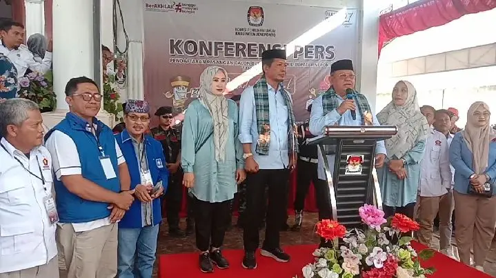 Pasangan Syamsuddin Karlos-Syafruddin Nurdin "KABAR BAIK BARAKKA" Resmi Daftar di KPU Jeneponto