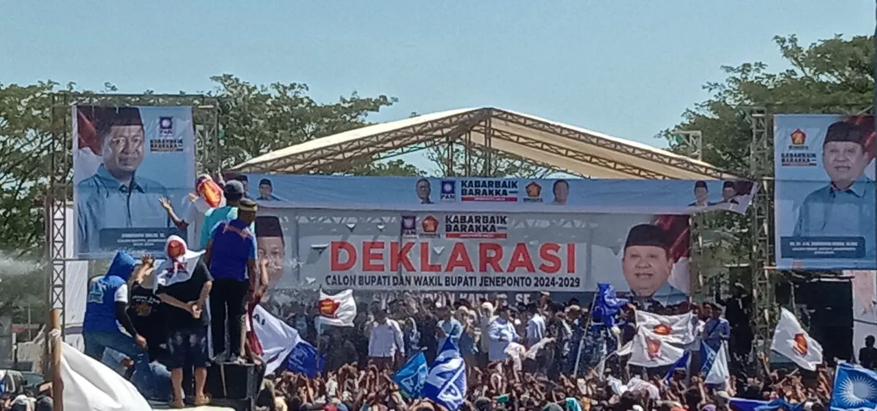 Pasangan Syamsuddin Karlos-Syafruddin Nurdin "KABAR BAIK BARAKKA" Resmi Daftar di KPU Jeneponto 3 Pasangan Syamsuddin Karlos-Syafruddin Nurdin "KABAR BAIK BARAKKA" Resmi Daftar di KPU Jeneponto