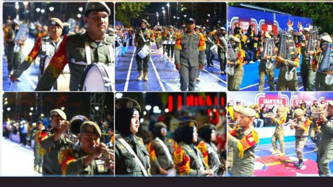 Plt Kasatpol Makassar turunkan 1 Peleton Personik dan Grup Korsik Gita Praja Wibawa