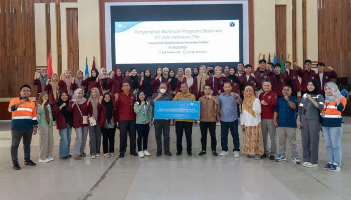 PT Vale Salurkan Beasiswa Bagi Mahasiswa Prasejahtera USN Kolaka