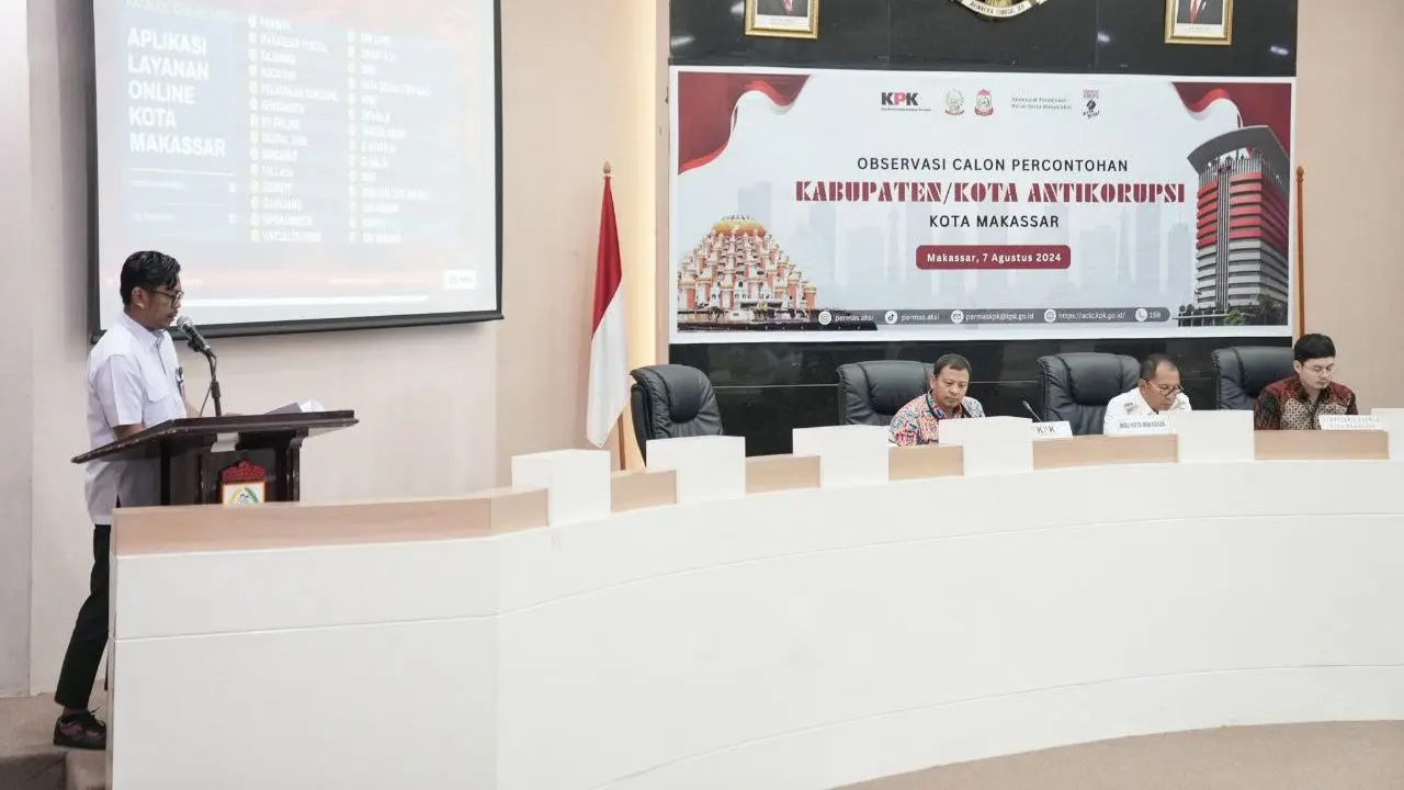 Makassar Masuk Daftar Calon Kab/Kota Antikorupsi, PJ Sekda Paparkan Program Antikorupsi Kota Makassar
