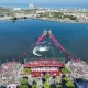Atraksi Megah Upacara HUT RI di Makassar 7.900 Meter Bendera Merah Putih Membentang di Pantai Losari